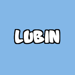 Coloring page first name LUBIN