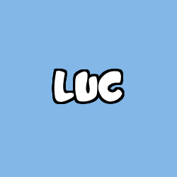 Coloring page first name LUC