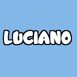 Coloring page first name LUCIANO