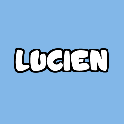Coloring page first name LUCIEN