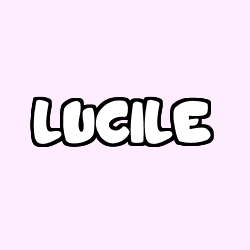 Coloring page first name LUCILE