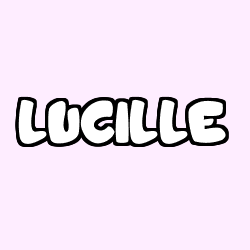 Coloring page first name LUCILLE