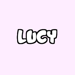 Coloring page first name LUCY