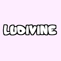 Coloring page first name LUDIVINE
