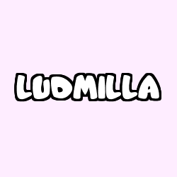 Coloring page first name LUDMILLA