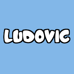 Coloring page first name LUDOVIC