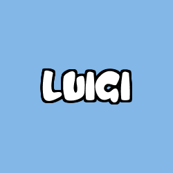 Coloring page first name LUIGI
