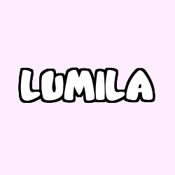 Coloring page first name LUMILA
