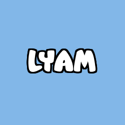 Coloring page first name LYAM