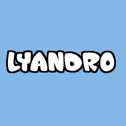 Coloring page first name LYANDRO