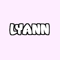 Coloring page first name LYANN