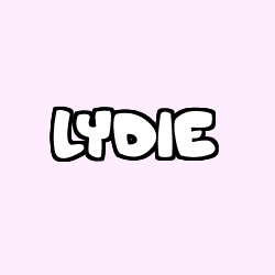 Coloring page first name LYDIE