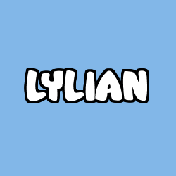 Coloring page first name LYLIAN