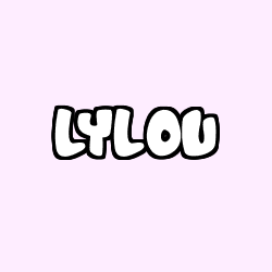 Coloring page first name LYLOU