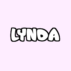 Coloring page first name LYNDA
