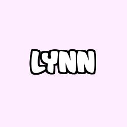 Coloring page first name LYNN