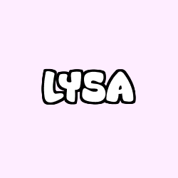 Coloring page first name LYSA