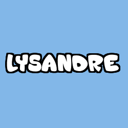 Coloring page first name LYSANDRE