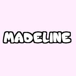 Coloring page first name MADELINE