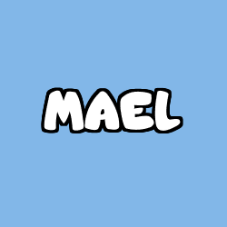 Coloring page first name MAEL