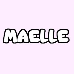 Coloring page first name MAELLE
