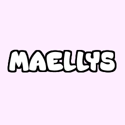 Coloring page first name MAELLYS