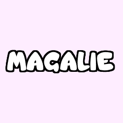 Coloring page first name MAGALIE
