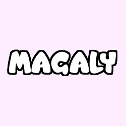 Coloring page first name MAGALY