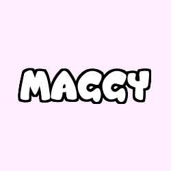 Coloring page first name MAGGY