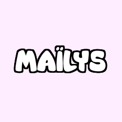 Coloring page first name MAÏLYS