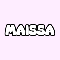 Coloring page first name MAISSA