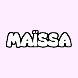 Coloring page first name MAÏSSA