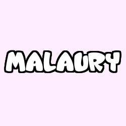 Coloring page first name MALAURY
