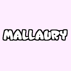 Coloring page first name MALLAURY