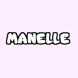 Coloring page first name MANELLE