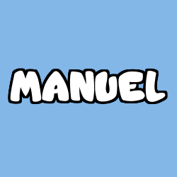 Coloring page first name MANUEL