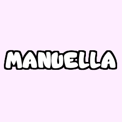 Coloring page first name MANUELLA