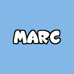 Coloring page first name MARC
