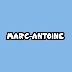 Coloring page first name MARC-ANTOINE