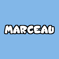 Coloring page first name MARCEAU