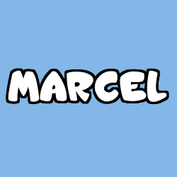 Coloring page first name MARCEL