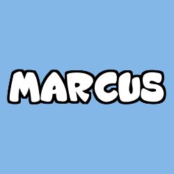 Coloring page first name MARCUS