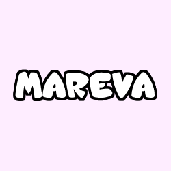 Coloring page first name MAREVA