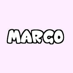 Coloring page first name MARGO