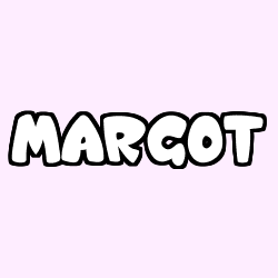 Coloring page first name MARGOT