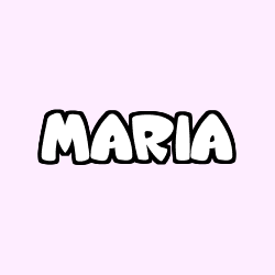 Coloring page first name MARIA