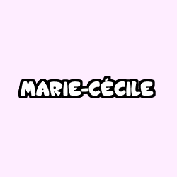 Coloring page first name MARIE-CÉCILE