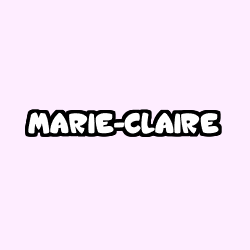 Coloring page first name MARIE-CLAIRE