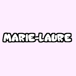 Coloring page first name MARIE-LAURE