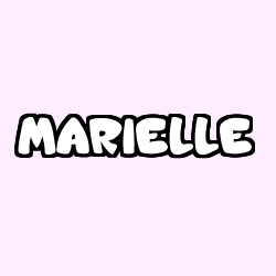 Coloring page first name MARIELLE